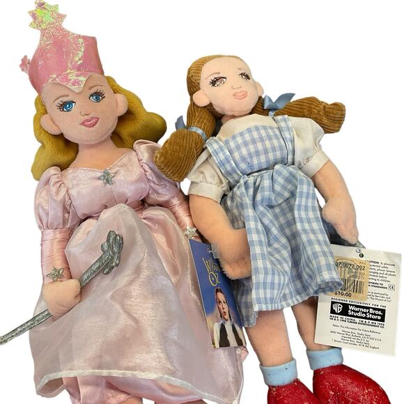 The Wizard of Oz Cast Set of 9 Plush Dolls 1998 Warner Bros Vintage Wicked Witch - Picture 4 of 16